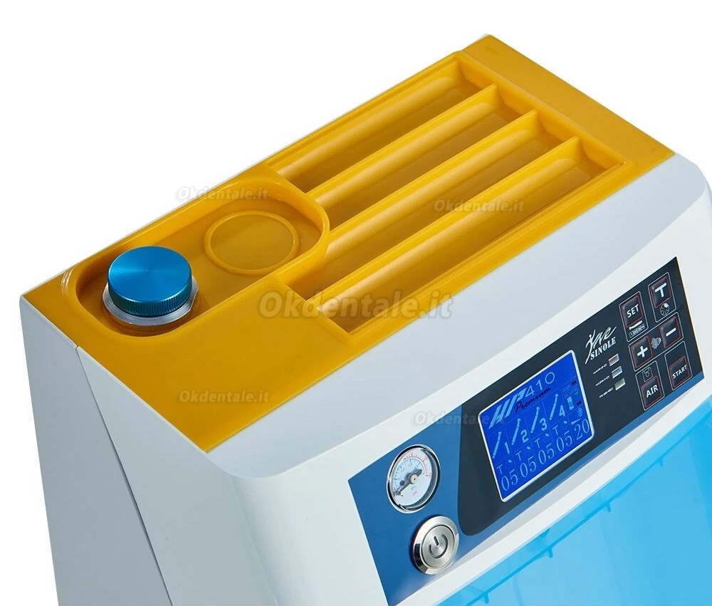 Sistema automatico di pulizia e lubrificazione odontoiatrici